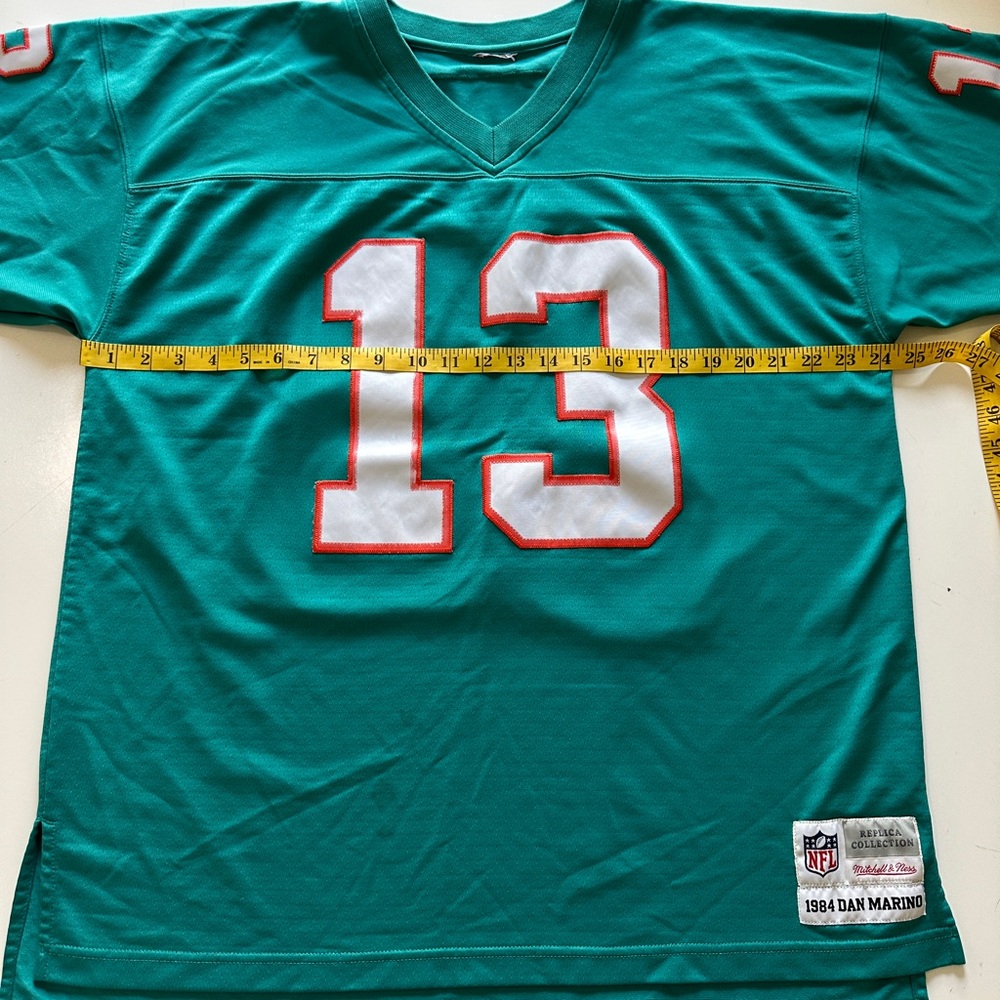 DAN MARINO 1984 MIAMI DOLPHINS MITCHELL & NESS JERSEY REPLICA COLLECTION Mens XL - Picture 5 of 11